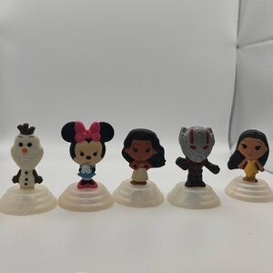 2023 Disney 100th Anniversary McDonald’s Happy Meal Toy Bundle (5) Olaf Minnie